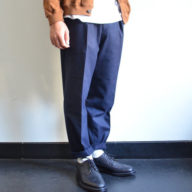 【17 AW】 MARKAWARE(マーカウェア)/ FRONT PLEATS PEGTOP -NAVY- #A17C-08PT01C(2)