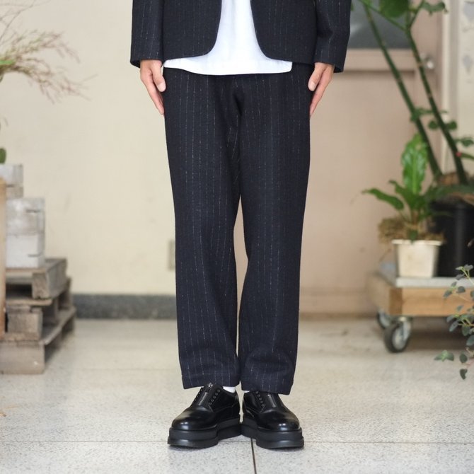 【30% OFF SALE】Graphpaper(グラフペーパー) / Waterproof Jersey Tapered Slack -NAVY- GM173-4002(2)