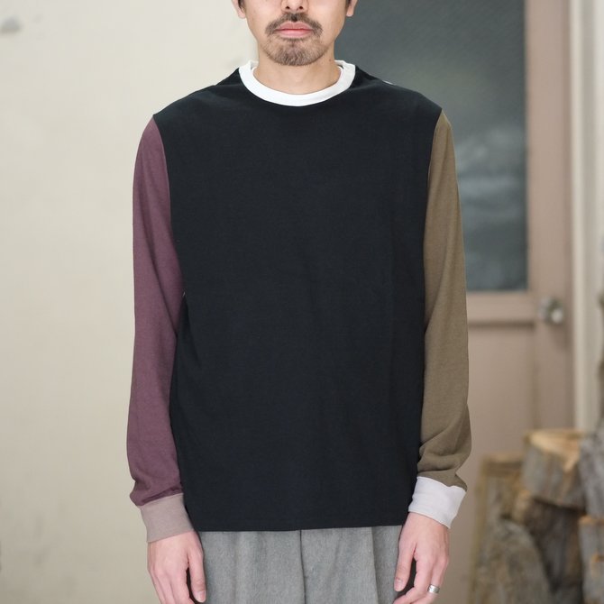 【30% off SALE】【2018 SS】7 × 7 / seven by seven ( セブン バイ セブン ) CRAZY PATTERN T-SHIRT -BLACK- #SBSS18CPTS(2)