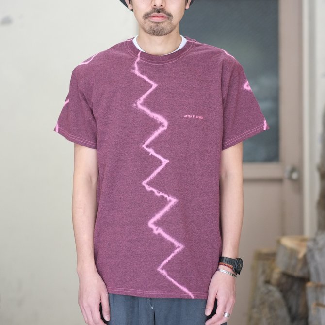 【30% off SALE】【2018 SS】7 × 7 / seven by seven ( セブン バイ セブン ) TIE-DYE T-SHIRT -PINK- #SBSS18TDTSH(2)