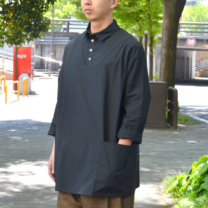 toogood(トゥーグッド) / THE APPLEPICER TOP COTTON PERCALE SHIRT -COAL- #THEAPPEPICKER2(2)