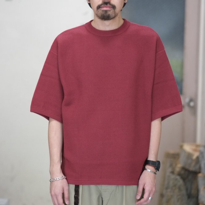 y2018 SSzcrepuscule(NvXL[) TUCK KNIT   -RED- #1801-009(2)