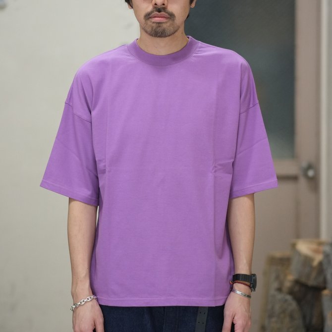 【2018 SS】AURALEE(オーラリー)/ SOFT CORD BIG TEE -PURPLE- #A8ST02MT(2)