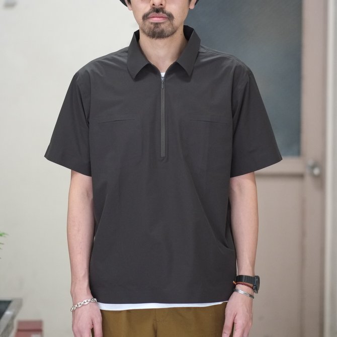 【30% off SALE】【2018 SS】 DESCENTE PAUSE(デサント ポーズ)/ HALF ZIP P/O SHIRT -SBLK- DLMLJC20(2)