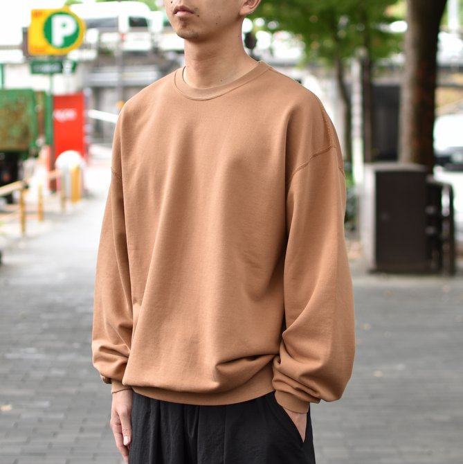 【2018 AW】 AURALEE(オーラリー)/ SUPER SOFT HEAVY SWEAT P/O -BROWN- #A8AP01GU(2)