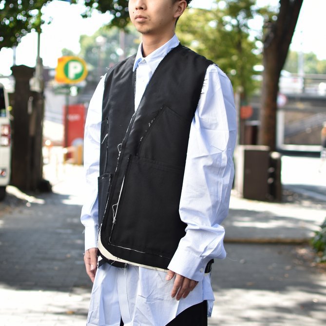 【2018 AW】 CAMIEL FORTGENS(カミエル フォートゲンス)/FISHERMAN VEST -BLACK- #CAMIEL-06.02.01(2)