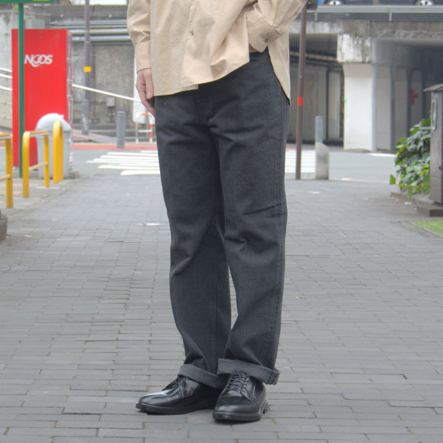 【19 SS】 AURALEE(オーラリー)/ WASH HARD TWIST DENIM 5P PANTS-BLACK #A9SP03DM(2)