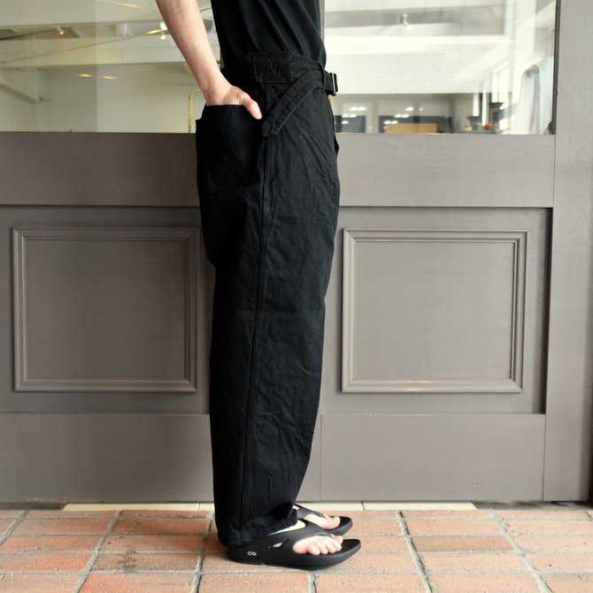 【2019 SS】COMOLI (コモリ) デニムベルテッドパンツ-BLACK- #P01-03004(2)