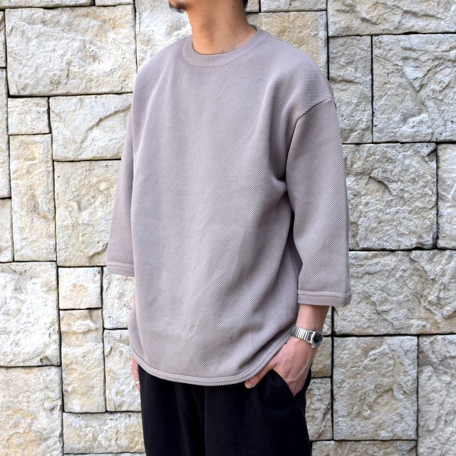 y2019 SSzcrepuscule(NvXL[) Round Knit 7 -GRAYBEIGE- #1901-005(2)