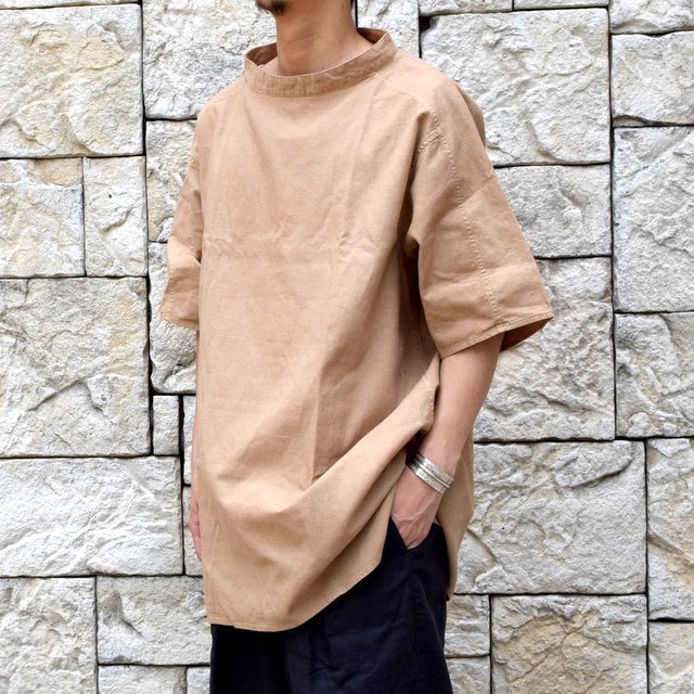 【2019 SS】MITTAN(ミッタン)/ 竹プルオーバー ロング -胡桃- #SH-18C(2)