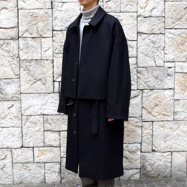 YOKE(ヨーク)/3WAY BAL COLLAR SHARE COAT -DARK NAVY- #YK19AW0049C(2)
