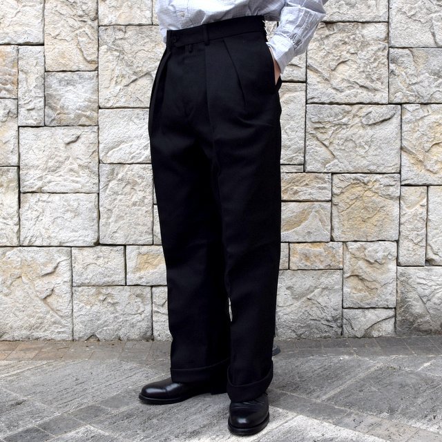 【2020 SS】NEAT(ニート)/ HOPSACK ''WIDE'' -BLACK- #20-01HSW-BK(2)