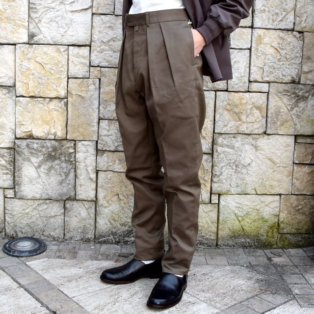 【2020 SS】NEAT(ニート)/ COTTON PIQUE ''TAPERED'' -KHAKI- #20-01CPT(2)