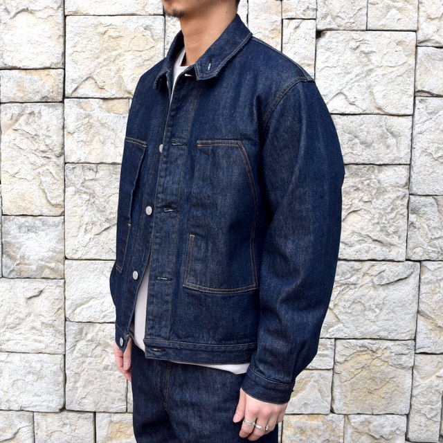 【2020 SS】 AURALEE(オーラリー)/ HARD TWIST DENIM BLOUZON -INDIGO- #A20SB01DM(2)