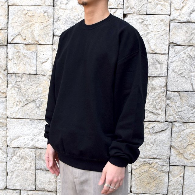 【2020 SS】AURALEE(オーラリー)/ SUPER SOFT SWEAT BIG P/O -BLACK- #A20SP02GU(2)