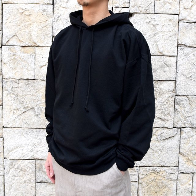 【2020 SS】AURALEE(オーラリー)/ SUPER SOFT SWEAT BIG P/O PARKA -BLACK- #A20SP01GU(2)