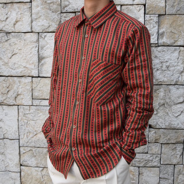 【2020 SS】FRANK LEDER(フランクリーダー) / COTTON SHIRT -RED- #0836008(2)