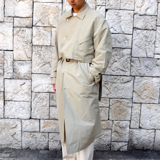 【2020 SS】YOKE(ヨーク)/ DETACHABLE DUSTER COAT -BEIGE- #YK20SS0090C(2)