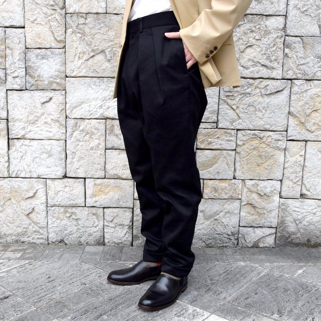 【2020 SS】NEAT(ニート)/ COTTON PIQUE ''TAPERED'' -BLACK- #20-01CPT(2)