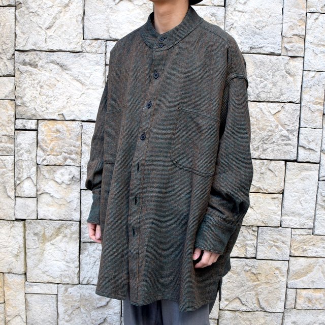 【2020 SS】HOMELESS TAILOR(ホームレステイラー)/ STAND COLLAR SHIRT -2色展開- #HTKS-003(2)