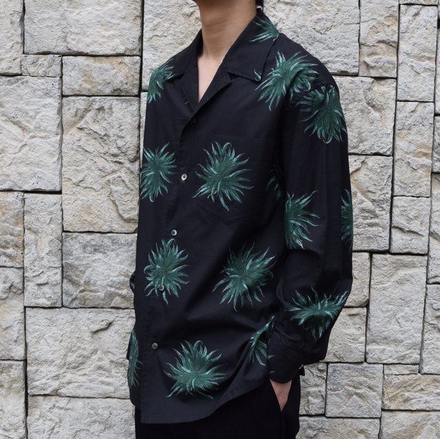 【2020 SS】blurhms(ブラームス) / Open Collar Shirt L/S -PLANT- #BHS-20SS017CP(2)