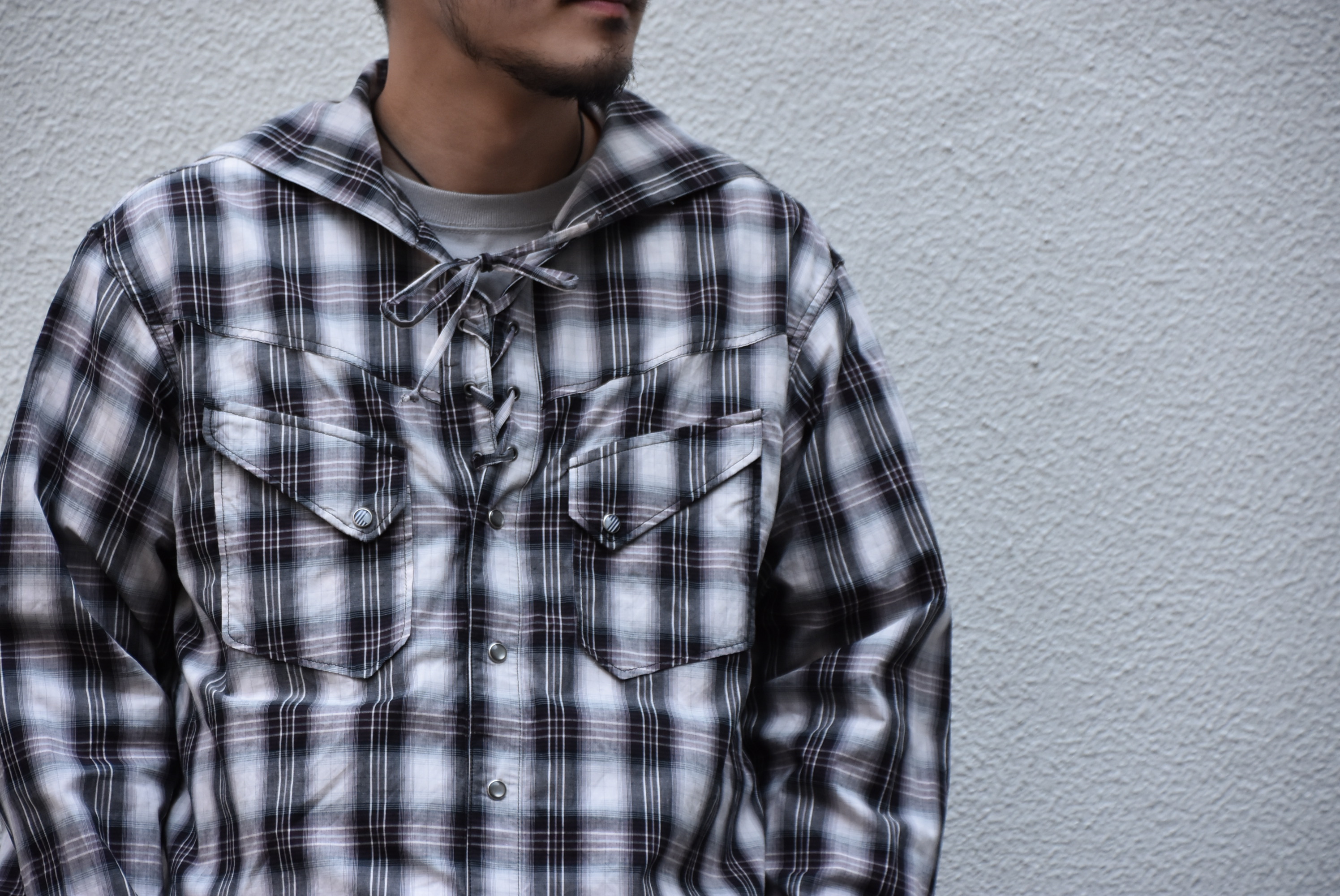 【2020SS】AiE(エーアイイー) SW SHIRT-SHADOW PLAID- GL536(2)