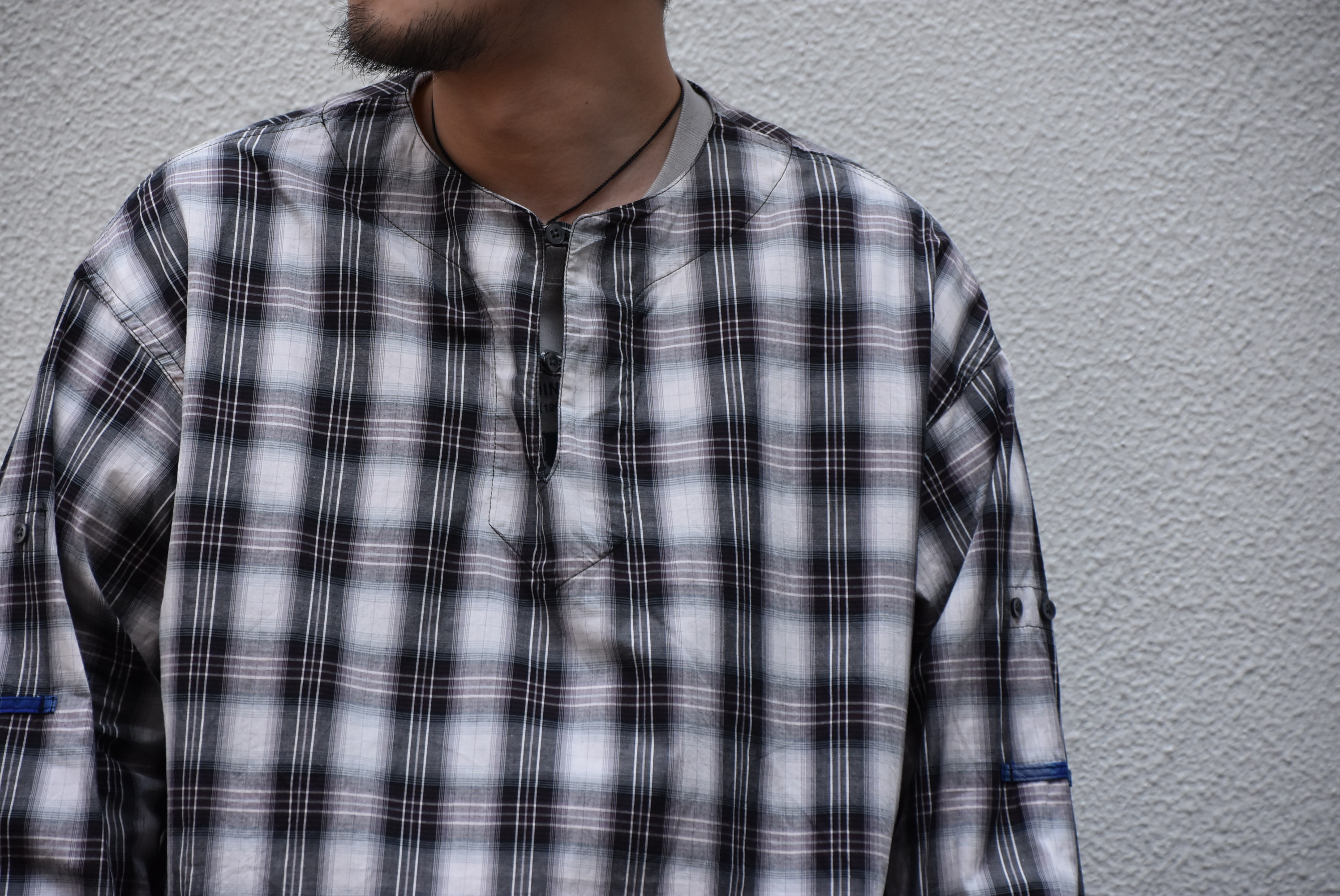 【2020】AiE(エーアイイー) LONG TUNIC-SHADOW PLAID- GL528(2)