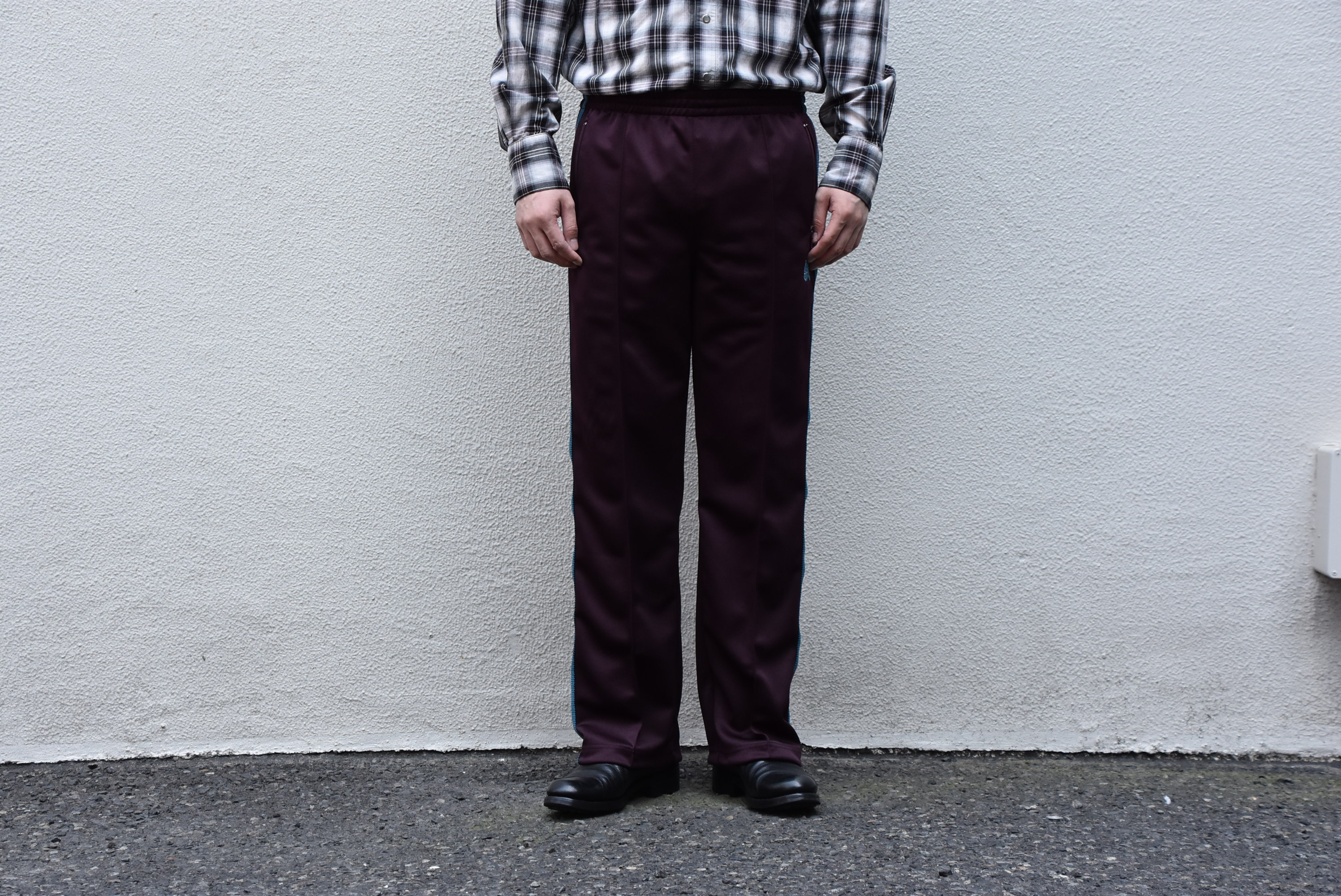 NEEDLES (ニードルス) TRACK PANT-POLY SMOTTH-BORDEUX/#GL216(2)