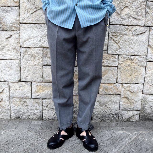 【2020 SS】BROWN by 2-tacs (ブラウンバイツータックス)/ TAPERED SLACKS -GRAY- #B23-P004 (2)