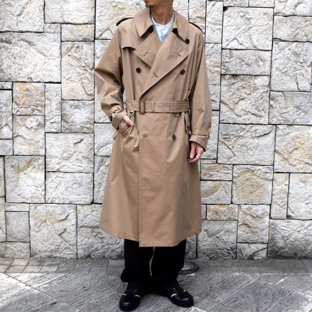 【2020 SS】AURALEE(オーラリー)/ FINX POLYESTER BIG TRENCH COAT -BEIGE- #A20SC01FP(2)
