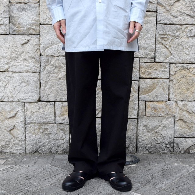 【2020 SS】AURALEE(オーラリー)/ FINX HARD TWIST GABARDINE PANTS -BLACK- #A20SP02FB(2)