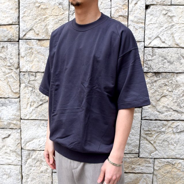 【2020】AURALEE(オーラリー)/ SUPER HIGH GAUGE SWEAT BIG TEE -INK BLACK- #A20SP02NU(2)