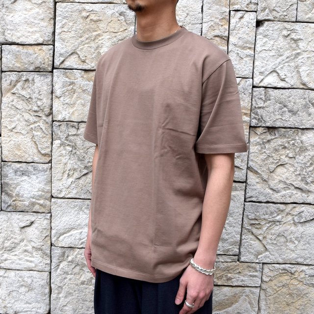 【2020 SS】AURALEE(オーラリー)/ LUSTER PLAITING TEE -L.BROWN- #A20ST02GT(2)
