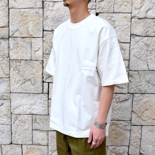【2020 SS】AURALEE(オーラリー)/ STAND UP TEE -WHITE- #A20ST01SU(2)
