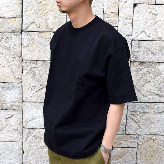 【2020 SS】AURALEE(オーラリー)/ STAND UP TEE -BLACK- #A20ST01SU(2)