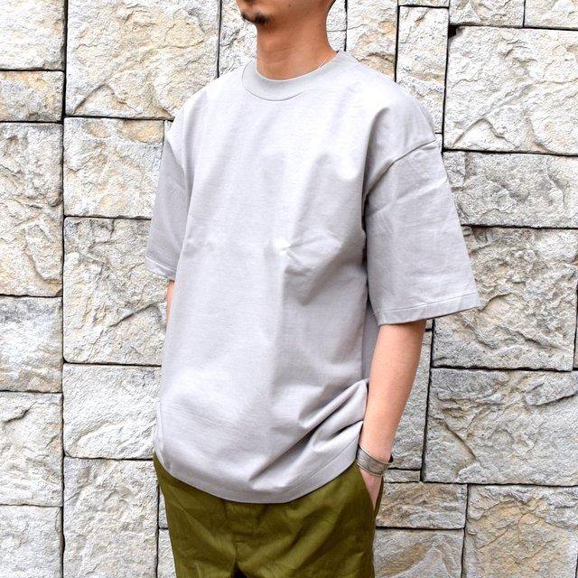 【2020 SS】AURALEE(オーラリー)/ STAND UP TEE -PALE GRAY- #A20ST01SU(2)
