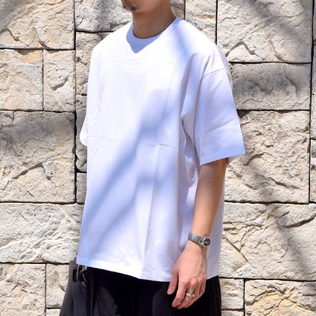【2020 SS】Graphpaper (グラフペーパー)/ Jersey S/S Tee -WHITE- #GM201-70148B(2)
