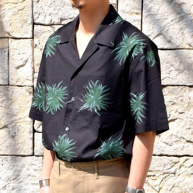 【2020 SS】blurhms(ブラームス) / OPEN COLLAR SHIRT S/S -PLANT- #BHS-20SS018CP(2)
