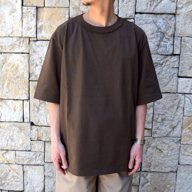 CAMIEL FORTGENS(カミエル フォートゲンス)/ T-SHIRT COTTON -BROWN-(2)