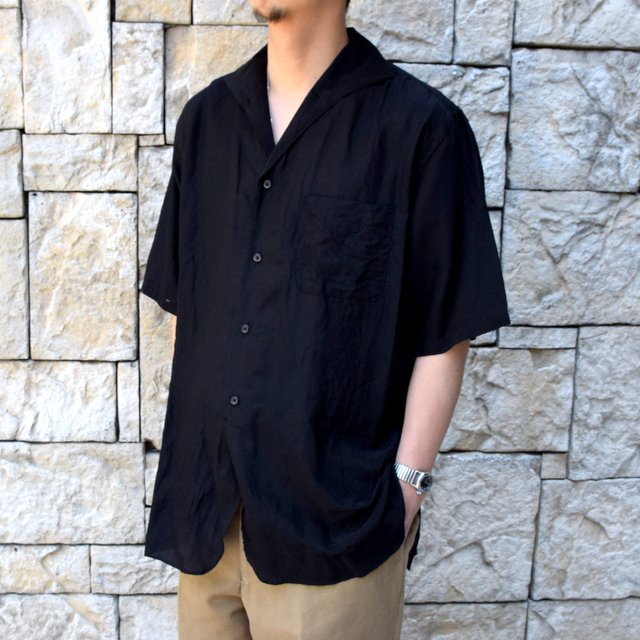 【2020 SS】KAPTAIN SUNSHINE (キャプテンサンシャイン)/ RIVIERA S/S SHIRT -BLACK- #KS20SSH04(2)
