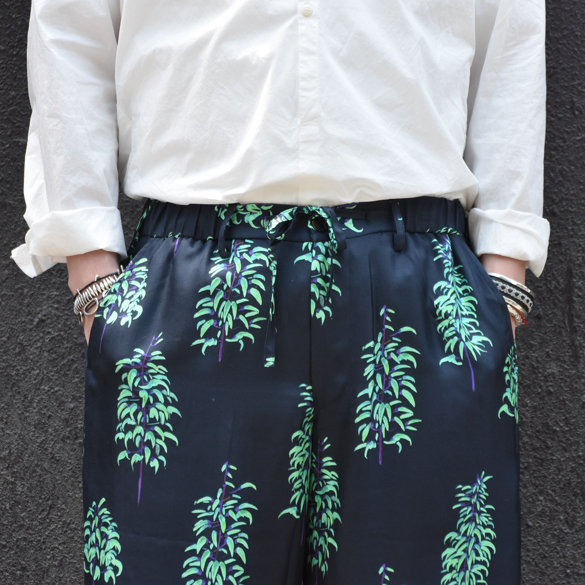 【2020 SS】”WANG CHOMPHU(ワン チョムプー) SILK EASY PANTS