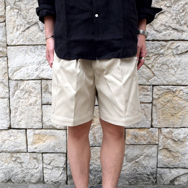 【2020 SS】NEAT(ニート)/ COTTON PIQUE CARGO SHORTS -IVORY- #20-01CPC(2)