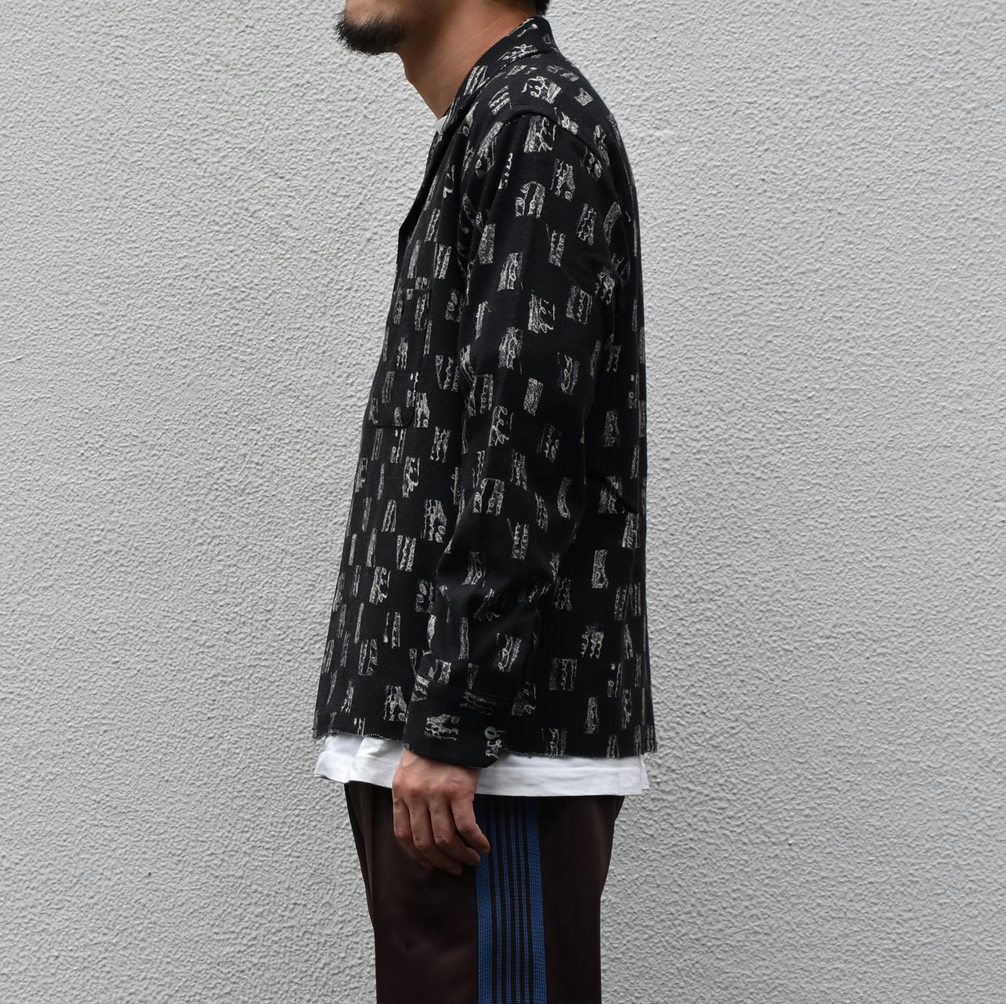 NEEDLES(ニードルス) C.O.B Classic Shirt -W/N Melton/Pt.-BLACK #HM110(2)