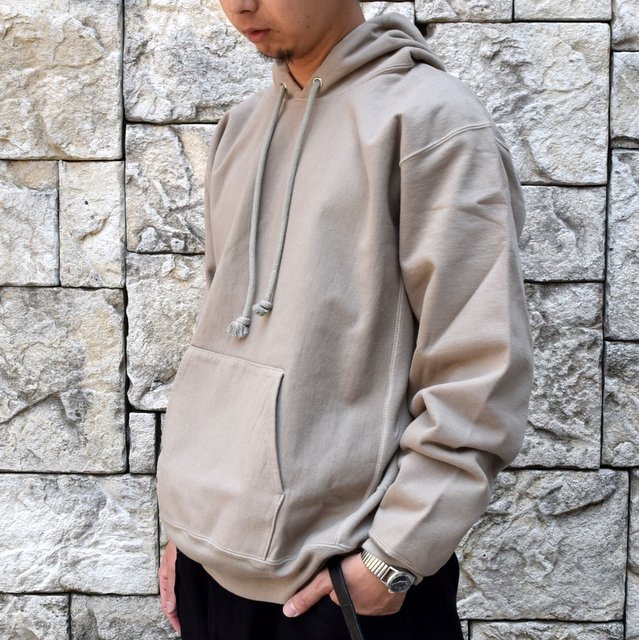 AURALEE(オーラリー)SUPER MILLED SWEAT P/O PARKA -KHAKI GRAY- #A20AP01SM(2)