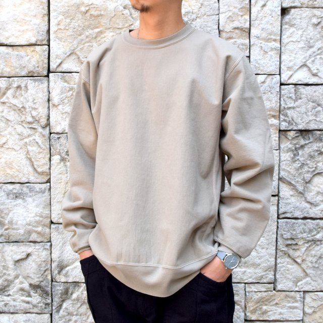 AURALEE(オーラリー) SUPER MILLED SWEAT P/O -KHAKI GRAY- A20AP02SM(2)