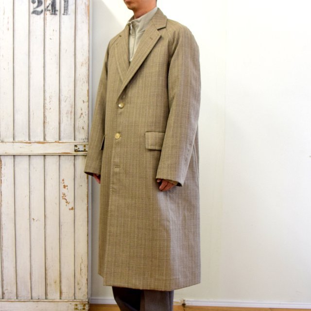 AURALEE(オーラリー)/ BLUEFACED WOOL DOUBLE CLOTH CHESTERFIELD COAT -MIX BEIGE- #A20AC01BN(2)