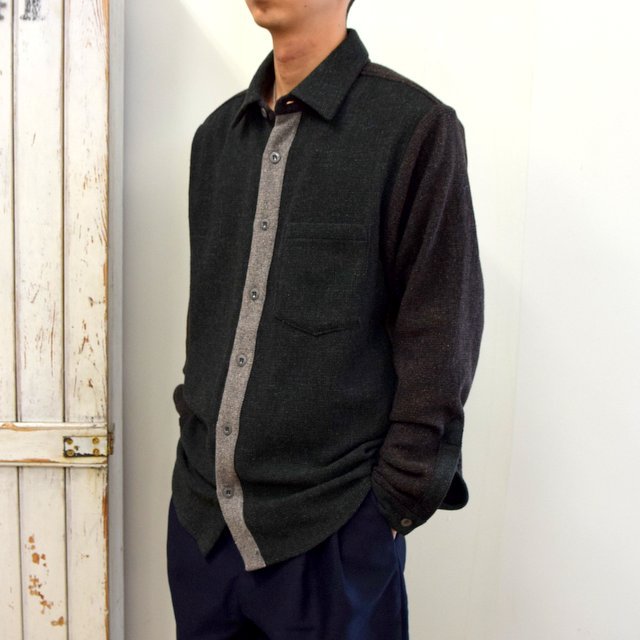 FRANK LEDER(フランクリーダー)/ VINTAGE FABRIC EDITION SHIRT -GREEN- #0126070(2)