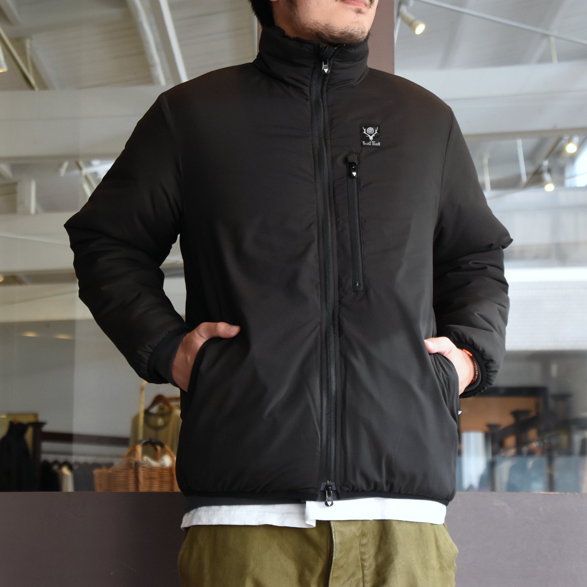 【2020】South2 West8(サウスツーウエストエイト)Insulator Jacket-Peach Skin-BLACK- #HM812(2)