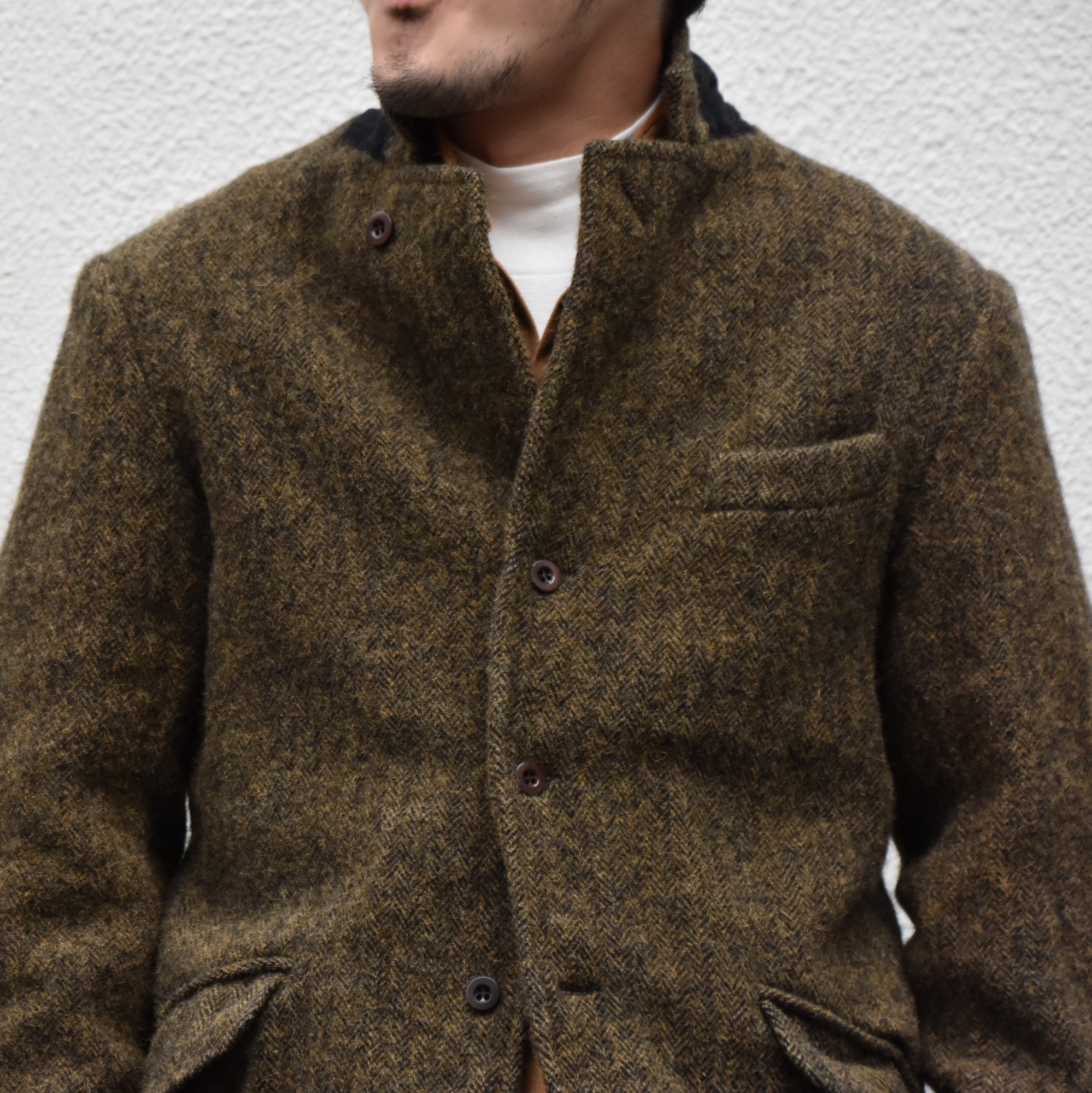 Chez Vidalenc (シェヴィダレンク)/ HARRIS TWEED JACKET-GREEN FOX- #JK01(2)