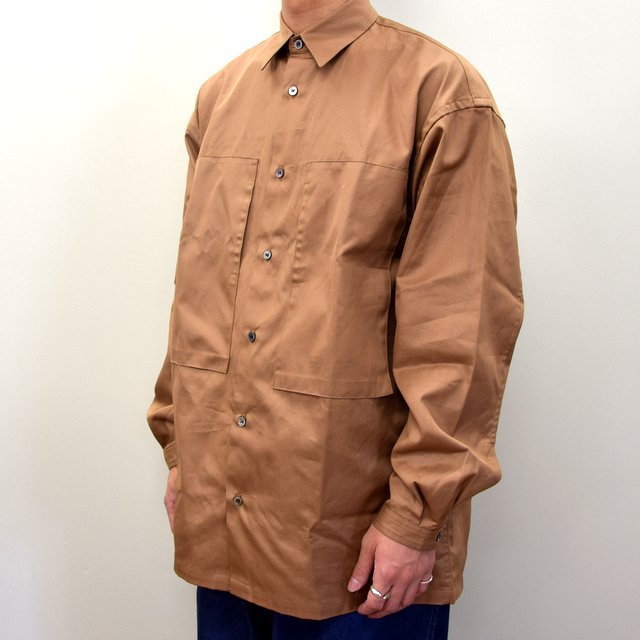 E. TAUTZ(イートウツ)/ LINEMAN SHIRT -BROWN- #6311802001(2)